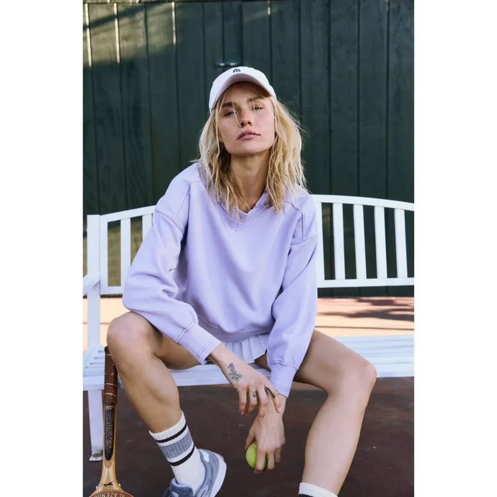 FP Movement Intercept Pullover in Washed Lilac - Picture 3 of 3